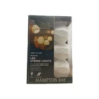 Hampton Bay 11 Ft. Plug-in Mini Bulb Led Natural Fiber Shades String Light Ob Open. Price: $23.99.