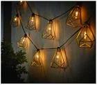 New!! Hampton Bay 10-LIGHT Ft. Indoor/outdoor Plug-in Incandescent Gold Cage. Price: $15.20.