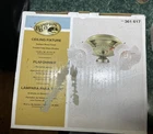 Hampton Bay 3 Light Ceiling Fixture. Frosted Tulip Glass Shades. Nib Open. Price: $19.99.