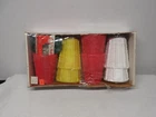 Vtg 7 Blow Mold Plastic Patio Rv Camping Party Lite Bamboo Tiki Bar Light String Open. Price: $49.99.