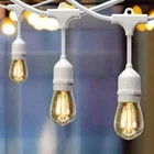 Hampton Bay Indoor/outdoor 24 Ft 12-LIGHT Plug-in Edison Bulb String White New. Price: $29.95.
