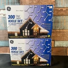 Vintage - 2/ 300 Clear Icicle Lights Set 19.2FT Indoor Outdoor Merry Midget New. Price: $42.50.