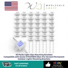 40 Packs Light Clips Mounting Brackets Compatible With Govee H705/H805 Non-pro Open. Price: $24.99.