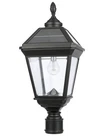 Gama Sonic Outdoor Solar Post Light, Black Aluminum, Royal Bulb, Beveled Glas... Open. Price: $149.99.