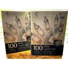 Nib Christmas Holiday 100 Ct Clear Mini Set 2 Boxes Indoor Outdoor New. Price: $20.00.