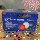 Noma Soft Glow 15 Light Set Red White Blue 14FT Indoor Outdoor Cool Touch 87665 New. Price: $19.79.