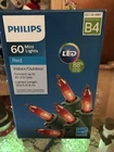 Red String 60 Lights Led B4 Indoor Outdoor Christmas Tree Philips New. Price: $19.99.