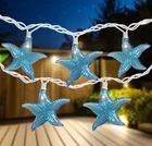Northlight Set Of 10 Blue Starfish Novelty String - 9FT White Wire New. Price: $21.49.