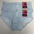 Maidenform Pure Comfort Stretch Lace Light Blue Brief Panty Womens S/5 2 Pk New. Price: $13.99.