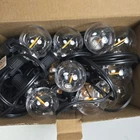 Brightown Outdoor Cafe Porch Deck String Lights Globe Bulbs New. Price: $25.00.