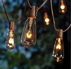 Goothy Outdoor String Lights With Clear Edison Bulbs (1 10FT, Brown New. Price: $24.84.