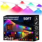 Sunwuko Permanent Outdoor Lights, 50FT Smart Eave With Rgb Led Light, IP6 New. Price: $62.05.