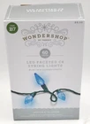 60CT Led Faceted C6 Christmas String Lights Blue With Green Wire - WONDERSHOP.B7 New. Price: $8.00.