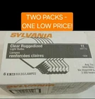 Two Sylvania 11S14 Clear Ruggedized 11W 6 Pack 130V (12 Bulbs Total) New. Price: $14.99.