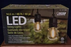 #2 Feit Electric 48FT Led Filament String Light Set Item 710090 Open Box. Price: $25.00.