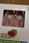 Garden Party Metal Mesh Pineapple Set 10 Led Battery Operated New. Price: $9.99.