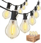 New Damaing 200FT Led Outdoor String Lights With 100+5 Shatterproof Edison Bulbs. Price: $96.37.