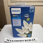 Phillips 60 C6 Lights Warm White Led Brand New Box Christmas. Price: $7.99.