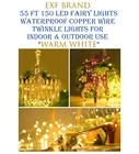 Exf Brand 55 Foot 150 Led Fairy Lights Plug String Outdoor / Indoor 3K New. Price: $9.98.