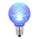 Vickerman 0.38 Watt G30 Faceted Led Blue Bulb With E12 Nickel Base - 25 Pack New. Price: $12.02.
