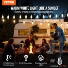 Vevor Led Outdoor String Lights, 50FT, 2700K Dimmable Outside Patio With New. Price: $30.92.
