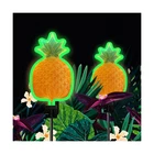 Angmln Solar Pineapple Neon - 2 Metal Garden Stake Lights... Fast Usa Ship New. Price: $47.90.