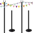 Tigerden 10FT String Light Poles For Hard Surfaces, Outdoor New. Price: $81.09.