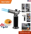Versatile Culinary Torch With Double Flame For Cooking, Soldering & Camping New. Price: $33.29.