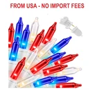 Lamphome 100 Count Red White And Blue Mini String Lights With Wire,connect New. Price: $14.97.