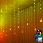 Kepstars Wishing Ball Curtain Lights, 10FT X 3.5FT Rgb Led Color Changing String New. Price: $78.14.