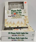Lot Of 3 Vtg Darice Flame Bulb 10 Light String Set Indoor / Outdoor New Box. Price: $75.00.