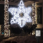 Dbfairy 27" Christmas Big Snowflake Lights Mains Powered Window Hanging Light... New. Price: $52.22.