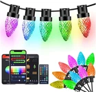 C9 Led 33FT Strawberry Christmas Lights Smart App Control, Waterproof Ip 65 New. Price: $49.99.
