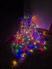 Ge-indoor/outdoor 100 Led Icicle Lights Multi Color-holiday/christmas-lot Of 2 Used. Price: $15.00.