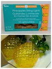 Pineapple String Lights Darice 8.75' 10 3" Hard Plastic Blowmold Camper New. Price: $21.99.