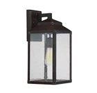 Brennan 1 Light Outdoor Wall Lantern In English Bronze With Gold By Savoy House New. Price: $240.00.