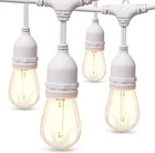 Addlon Led Outdoor String Lights 48FT/ 15 Socket ((2-PACK)) White New. Price: $100.00.