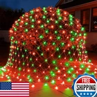 Lithome 14.8FT X 5FT Christmas Net Lights Outdoor, 300 Led Red Green Bush New. Price: $53.44.