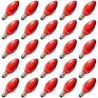 Bokoiuu C7 Led Christmas Light Bulbs, 25 Pack Red Replacement Shatterp... New. Price: $36.79.