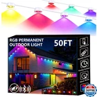 Sunwuko Permanent Outdoor Lights, 50FT Smart Eave With Rgb Led Light, IP6 New. Price: $85.25.