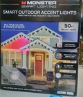 Monster Smart Lighting Outdoor Accent Lights 50 Ft MOW7-1015-ICW New. Price: $88.49.