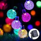 Solar String Lights Outdoor 100 Led 40 Feet Multi-color Crystal Globe ... New. Price: $26.33.