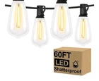 Brightever Led Outdoor String Lights 60FT With 32 Shatterproof ST38 Vintage... New. Price: $29.99.