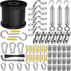 165FT String Light Hanging KIT,304 Stainless Steel Cable - Heavy Duty 480... New. Price: $38.80.