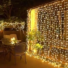 Jmexsuss 300 Led Remote Control Christmas Curtain Lights Plug Fairy Curtai... New. Price: $40.47.