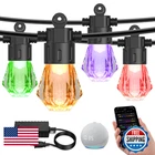 Xmcosy+ 96FT Smart Outdoor String Lights - Rgbcwic Dimmable Acrylic New. Price: $203.23.