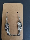 Wings Drop Earrings French Hook Surgical Steel/silver Cast Phoenix Angel New. Price: $7.95.