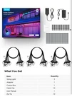 Govee Smart Outdoor String Lights 2, 144FT Rgbic With Dimmable Open. Price: $78.99.