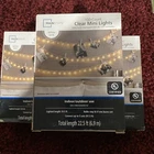 3 Mainstays Clear Mini Lights 100 Ct White Wire Indoor/outdoor 22.5 New. Price: $14.50.