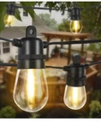 Dge Outdoor Led String Lights 48FT Patio Shatterproof & Waterproof IP65, New. Price: $24.88.